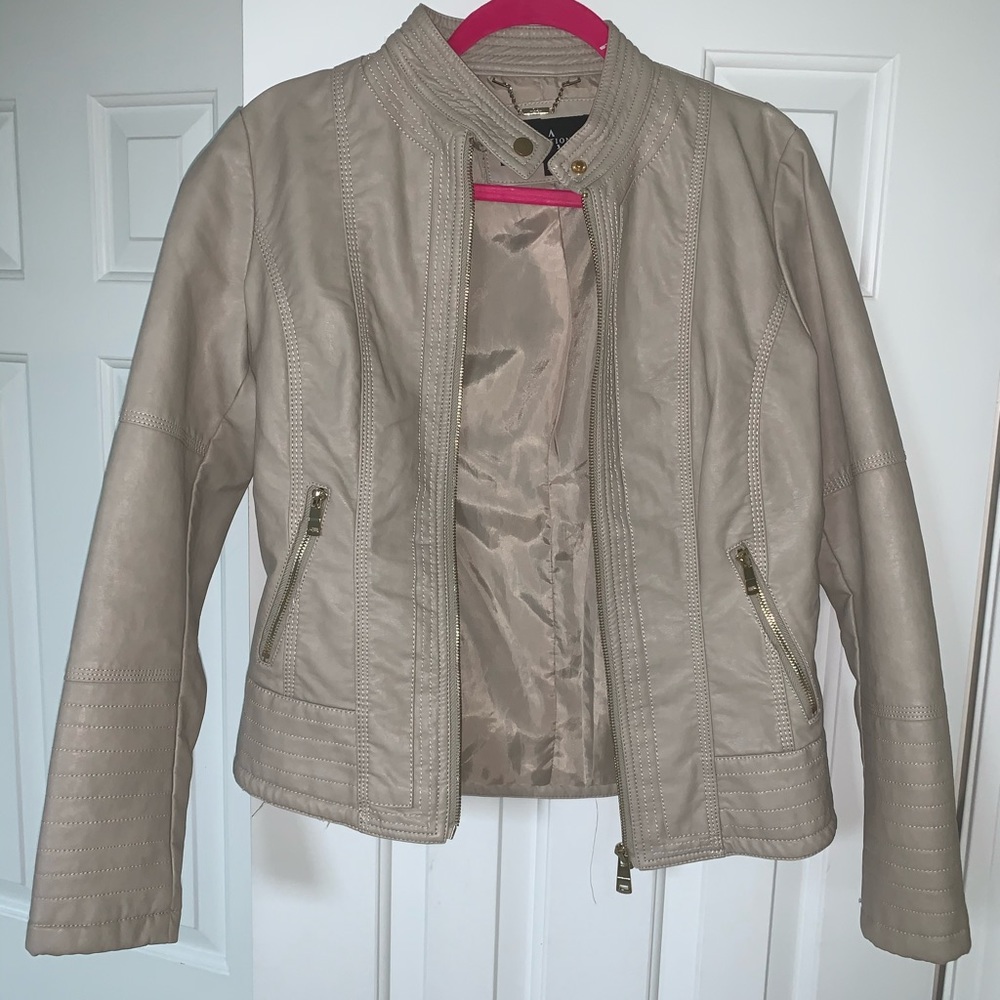 LA Coalition Tan Leather Jacket